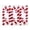 Red, variant on 6 Pack Christmas Candy Cane Ornaments, 12.5 Inch Shiny Metallic White Glitter Striped Baubles, Shatterproof Decorative Balls for Tree, Wreath, and Party Decor