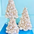 thumbnail image 3 of Árbol de Navidad de conchas, decoración para árboles de Navidad, suministros para fiestas, árboles de Navidad de resina marina, 3 of 8
