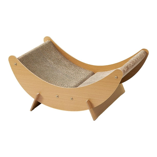 Rascador de cartón para gatos, cama para gatos, sillón, papel corrugado, ropa para gatos con soporte