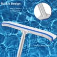 thumbnail image 2 of rosse Piscina, Cabezal de Cepillo de Limpieza de Aluminio de 45 cm con Clips y cerdas Fuertes para Piscina, Spa, Estanque, Pisos, Azulejos y Paredes, 2 of 5