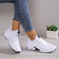 thumbnail image 3 of Chaussures de Sport à Coussin d'Air pour Femmes, Espadrilles de Course Basses en Tricot à Lacets Confortables, Chaussures Athlétiques d'Extérieur Chaussures pour Femmes Filles, 3 of 4