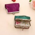 thumbnail image 3 of Vintage Glitter Mini Coin Purse,Portable Kiss Lock Closure Change Pouch,Double-layer Coin Wallet for Cards,Jewelry,Cash,Keys, 3 of 8