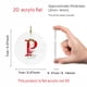 thumbnail image 4 of Puntoco Adorno colgante redondo de acrílico con 26 letras de Papá Noel para coche, accesorio para colgar en las fiestas, 4 of 4