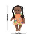 thumbnail image 2 of SPOORYYO Black Baby Doll, Realistic 11.81in Vinyl Reborn Baby Toy with Cute Curly Hair, Soft Cotton Body, Hand-Drawn Nails, Perfect for Accompaniment, Art Collection & Photography Props, 2 of 2