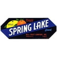 thumbnail image 3 of Anonymous 24x12 Black Modern Framed Museum Art Print Titled - Spring Lake Brand Florida Citrus Label (1930-1950), 3 of 5