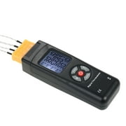 Walmeck Thermocouple Sensor,-50~1350C/-58~2462F Data Function LCD Thermometer Thermocouple 4-Channel K-Type LCD K-Type LCD Thermometer Thermocouple -50~1350C/-58~2462F Data Daseey HAVOU Rookin