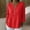 Red, variant on XPMWRP Waffle Knit Tops for Women Button Down V Neck Henley Shirts Spring Fashion Roll Long Sleeve Shirts Dressy Casual Tunics Light Blue XXL