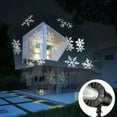 thumbnail image 3 of Christmas White Snowflake Moving Spotlight LED Landscape Projector Light for Holiday Christmas Garden Indoor Outdoor Decoration, 3 of 12