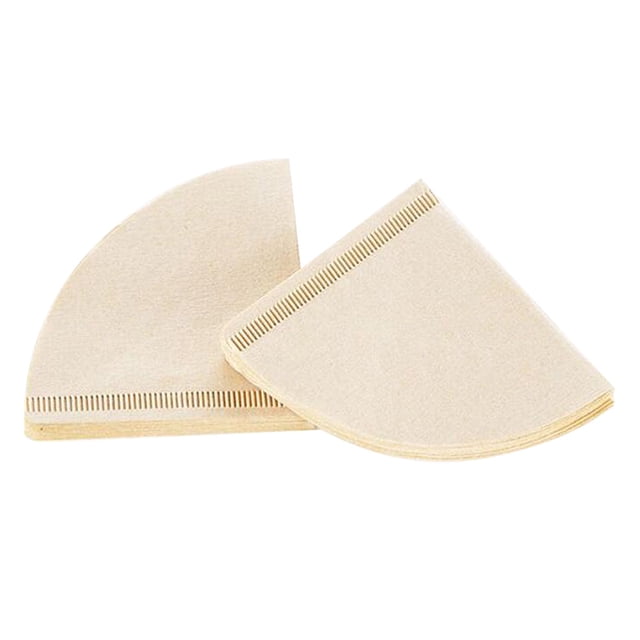 MIANGASTORE 40 Cone Coffee Filters Natural Paper Coffee Filters Cone Filters Coffee Dripper for Home Kitchen Cafe ( Burlywood )