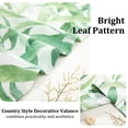 thumbnail image 6 of VOGOL Green Leaf Print Valance, Linen Textured Rod Pocket Curtain 52x18 Inches for Farmhouse, 6 of 7