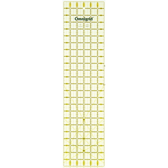 Omnigrid 6" x 24" Ruler, Rectangle Quilter's Ruler