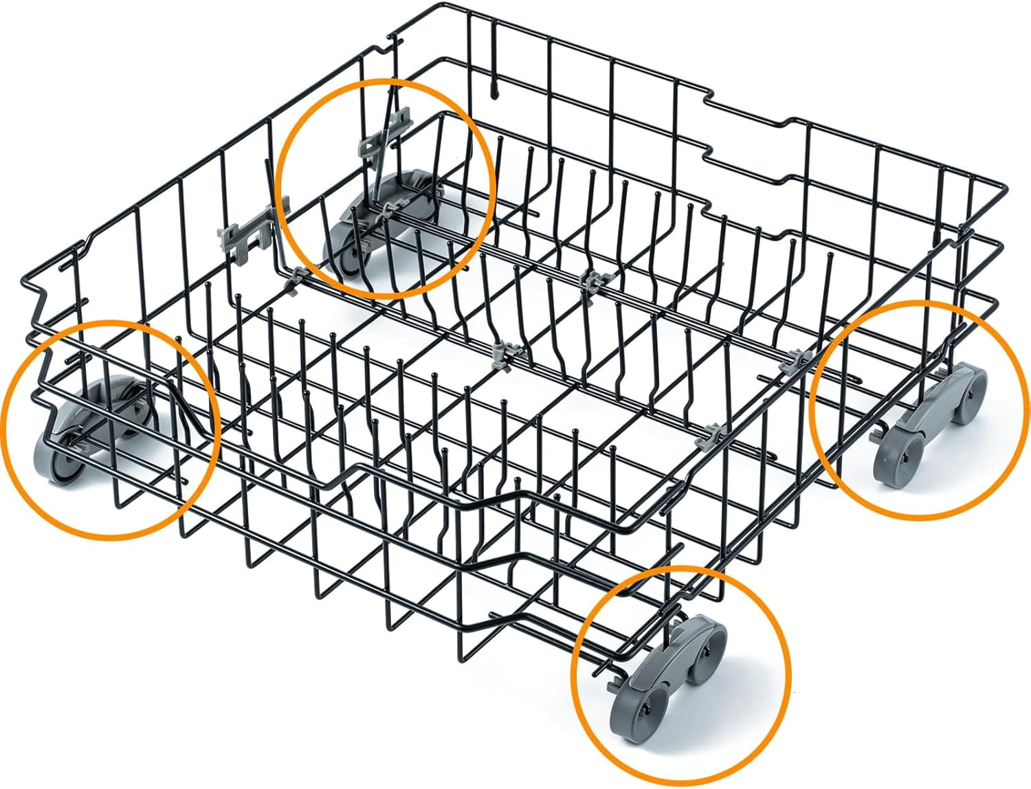 Upgraded  Dishwasher Wheels Lower Rack Replacement Parts for  Dishwasher Roller Wheels Bottom Rack  Dishrack Parts Lower Roller Axle 4 Kits