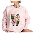thumbnail image 4 of Tarmeek Ugly Christmas Sweaters for Women Funny Reindeer Print Long Sleeve Christmas Shirts Novelty Xmas Crewneck Ugly Christmas Sweatshirts Christmas Gifts for Women, 4 of 5