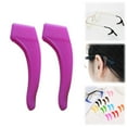 thumbnail image 6 of 1 Pair of Eyeglasses Retainers Silicone Glasses Temple Holders Anti-slip Protectors Comfort Eyewear Spectacle Stay Put Glasses Stoppers Ear Grip Hooks for Glasses, Sunglasses(Pink2,1.6x0.4"), 6 of 7