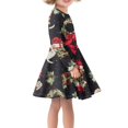 thumbnail image 2 of FKELYI Christmas Holly Gifts Long Sleeve Dress Size 7-8 Years Loose Twirl Swing Dresses for Kids Comfortable Party Long Sleeve Girls Dress, 2 of 4