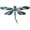 style-3 (Blue), variant on Dragonfly Booch Pin Crystal Rhinestone Dragonfly Brooches Fashion Animal Pin Dress Accessories Jewelry Gift for Women