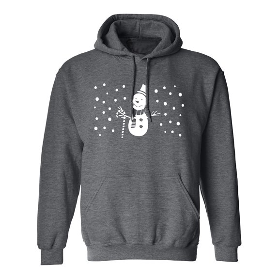 SNOWMAN Adult Hooded Sweatshirt