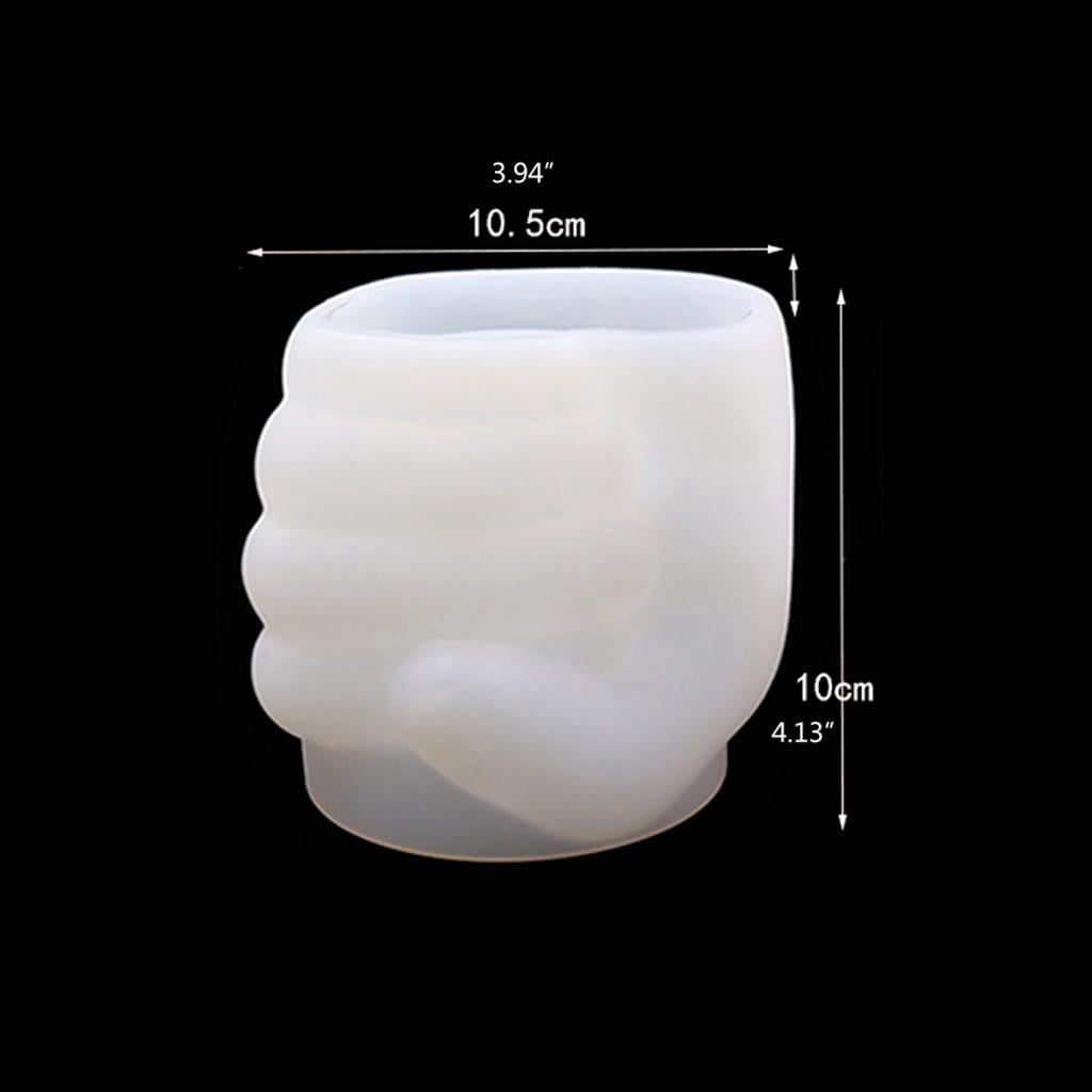 Giaone Fist Pen Holder Resin Mold Vase Flower Pot Silicone Mould Craft Silicone Mold