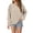 Khaki, variant on ManxiVoo Chunky Ribbed Texture Long Sleeve Pullover Sweatshirt for Women Oversized Comfortable Round Neck Top for Fall Fashion L Size Khaki