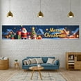 thumbnail image 6 of Santa Theme Christmas Banner Reindeer Design Merry Christmas Banner Snowy Night Christmas Tree Xmas Banner for Christmas Party Holiday Decoration Indoor Decor, 6 of 9