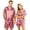 Purple/Pink, variant on OIOLOYJM Couple Pajama Sets for Women Slim Fit Daily Wear for Men Silk Satin Short-Sleeve Button Up Classic Fit Pj Sets Two Piece Soft Lounge Loungewear with Pocket Light Purple S