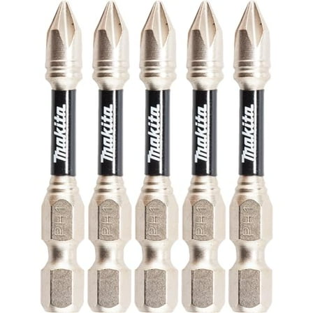 Makita 5-Pack OEM T-05103 Impact Xps® #1 Phillips 2" Power Bit