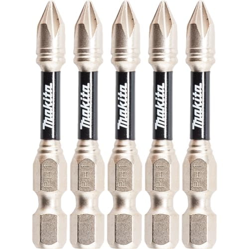 Makita 5-Pack OEM T-05103 Impact Xps® #1 Phillips 2" Power Bit