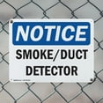 thumbnail image 5 of (2 Pack) Smoke Duct Detector OSHA Notice Sign 24 Inch X 18 Inch Plastic Sign, Weather Resistant, UV Protected for Workplace, Business, and Construction Site, Made in the USA, 5 of 8