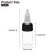 thumbnail image 2 of Uxcell 12Pcs 0.15oz/5ml Botellas Exprimibles, Botellas Dispensadoras Transparentes con Tapas de Rosca, Botella Plástica para Ketchup, Mostaza y Manualidades, 2 of 6