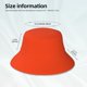 thumbnail image 3 of Fotbe Orange Sombrero Tipo Pescador con Estampado – Sombrero de Sol de Algodón de Moda para Playa, Golf, Pesca, 3 of 6