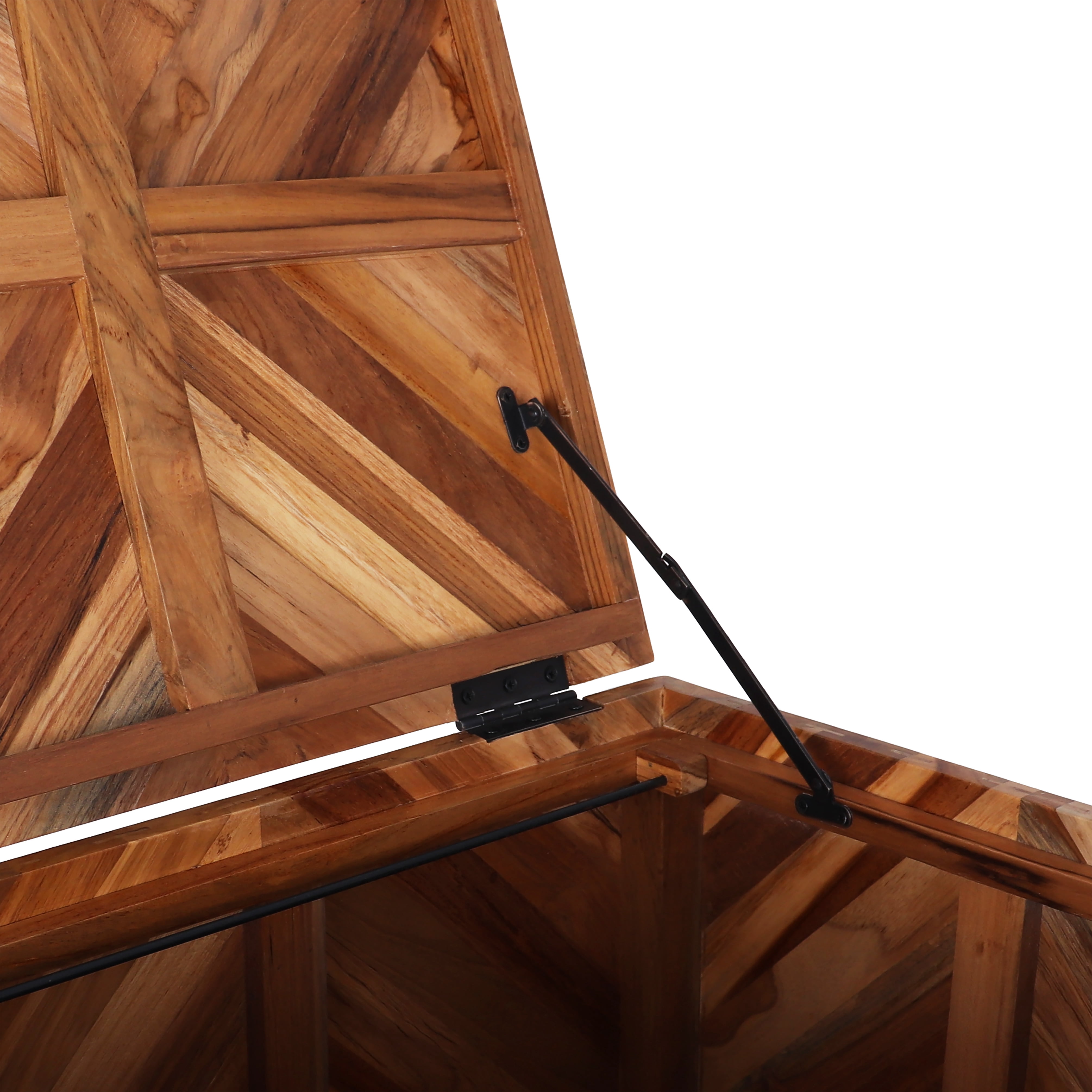 Rutledge & King Teak Rolling File Cabinet - Natural