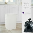 thumbnail image 3 of Superio Large Kitchen Trash Can 13 Gallon, 52 Qt Waste Bin for Kitchen, Garage, Indoor and Outdoor Trash Can (4, White), 3 of 8