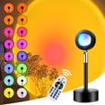 thumbnail image 1 of Lámpara de atardecer, proyector de luz para decoración de interiores con 16 colores y 4 modos, lámpara que cambia de color, proyección de luz solar, regalo para niños, 1 of 5