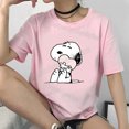 thumbnail image 3 of Camiseta de Snoopy para hombre y mujer, ropa de dibujos animados para adultos, figura de Anime, regalo familiar, novedad, 3 of 5