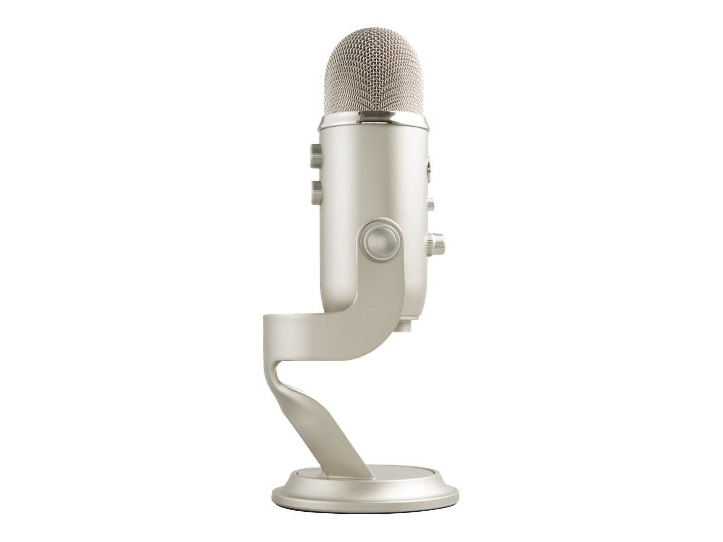 Blue Microphone Yeti USB Desktop Microphone, Platinum - image 4 of 6