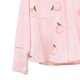 thumbnail image 3 of Bebé Protector Solar Sudadera Con Capucha Transpirable Seda De Hielo Moda Lindo Niño Protección Solar Outwear Para Verano Rosa M, 3 of 5
