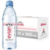 evian Natural Spring Water, One Case of 24 Individual 500 ml 16.9 oz. Bottles of Naturally Filtered Spring Water .2 Cases of 12