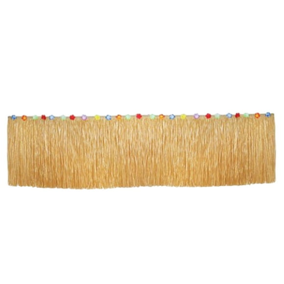 yuksok Grass Table Skirt Beach Hanging Table Skirt Multifunction Fashion Summer Holiday Brown L