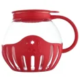 thumbnail image 1 of Simple Popper à Maïs Éclaté en Verre de 2,25 Pintes pour Micro-Ondes avec Couvercle en Silicone Popper à Maïs Éclaté pour Micro-Ondes avec Verre Résistant à la Température Rouge, 1 of 6