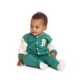 thumbnail image 3 of Wonder Nation Baby Boys Varsity Jacket and Jogger Pants Matching Set, 2-Piece, Sizes 0/3M-24M, 3 of 6