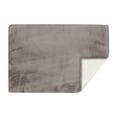 thumbnail image 4 of Luxe Faux Rabbit Fur Rectangular Rug 5' x 8'   - Grey, 4 of 4