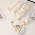 thumbnail image 4 of Darzheoy Cute Floral Pencil Case, Pencil Pouch Bag, Portable Storage Case Bags Corduroy Bags, 4 of 6