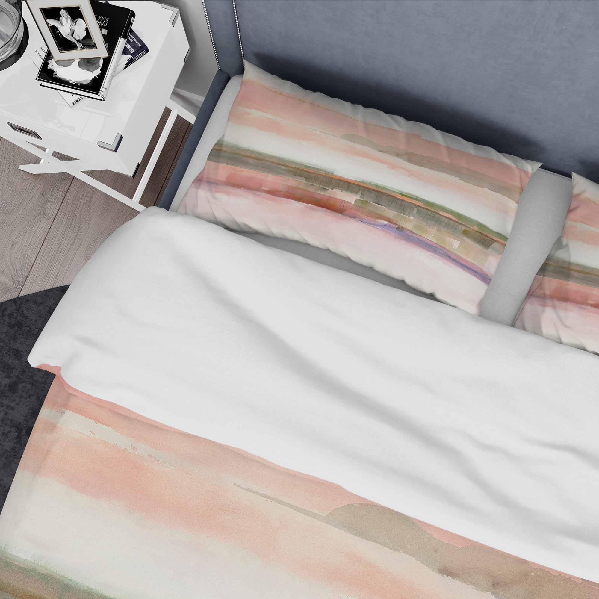Designart 'Influence of Line and Color' Geometric Duvet Cover Set