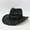 506_Black, variant on CYSFASHION Cowboy Hats for Women Men Retro Western Boho Sun Hat Wide Brim Beige Cowgirl Hat