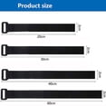 thumbnail image 4 of 10Pcs 20mm Width Nylon Reverse Buckle Strap Cable Ties Reusable Self Adhesive Hook Loop Fastener Tape Strap 20/30/40cm Rose 20x200mm 10Pcs, 4 of 6