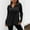 Black, variant on Women's Collared Long Sleeve Tops Loose Ribbed Knit Tees Basic Pullover Top (Blue XXL)