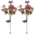 thumbnail image 1 of Courtyard Lamp Four Color Butterfly Flower Garden Lamp, 1 of 5