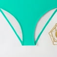 thumbnail image 4 of qelini Womens High Waisted Bikini Two Piece Bikini Sets Solid Color Bathing Suits Summer Swimwear, 4 of 7