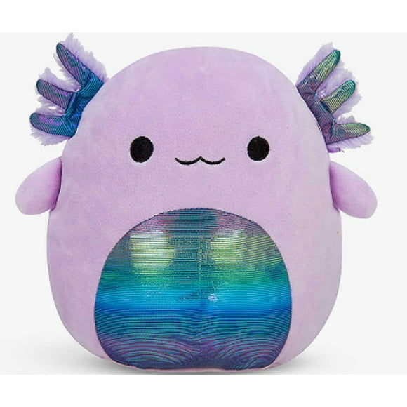 Squishmallows 7.5"" Monica The Purple Rainbow Axolotl Plush Stuffed Animal Soft Toy