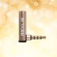 thumbnail image 2 of 3.5mm Male to Female 90 Degree Adapter For Mobile Phones Tablets Laptops Desktop Computers Digital Cameras Mp3 Mp4 Use(Golden), 2 of 9